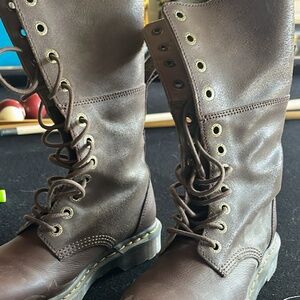 Dr. Marten Hazil Virginia Brown Tall Boots
